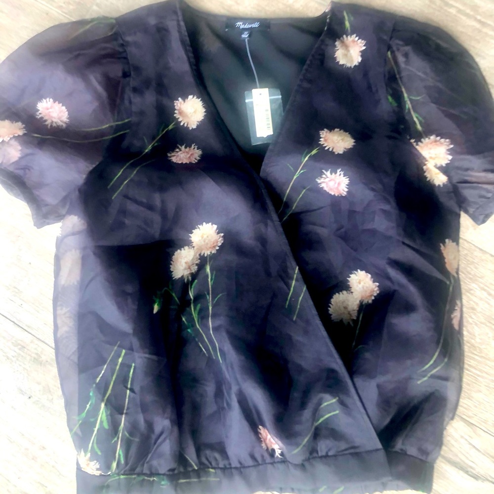 Silk wrap top from Madewell size XS